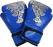 SUPVOX 1 Pair Boxing Gloves Durable PU Sparring Gloves for Kickboxing Training Wrist Wraps Breathable Mesh for Comfort Portable Practice Gear