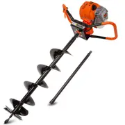 Baumr-AG 62CC Post Hole Digger Petrol Posthole Earth Auger Fence Borer Drill Bits