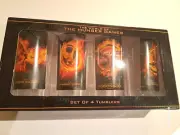 The World of Hunger Games Mockingjay Set of 4 Tumblers boxed new collectable T5