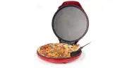 Pizza Maker Countertop Machine Nonstick Stainless Steel Dishwasher Safe 1440W