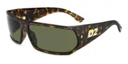 Dsquared2 D2 0140/S 086/QT Men's Sunglasses Tortoiseshell Size 73