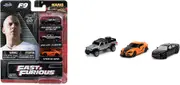 Jada Fast & Furious Nano Hollywood Rides 2020 Dodge Charger SRT Hellcat, 2020 Jeep Gladiator, Toyota GR Supra, 1.75" Die-Cast Vehicles