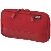 Smart Fit Single Zip Compact Pencil Case Red