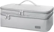 Double-Layer Travel Carrying Case | Travel Case for Hair Tools Double-Layer | Curling Iron and Other Hot Tools, Large Capacity with Heat-Resistant Pad, Easy to Carry and Store, Borato