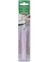 Clover 1223 Amour Steel Crochet Hook No. 6, 1.00mm
