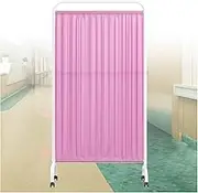 Hospital Privacy Screen,Temporary Standing Door Partition with Casters,Single Panel Standing Door Partition,for Office Beauty Salon Hall(Color 3,1-Panel)