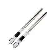 2PCS Wine Cooler Wine Bottle Chiller Stainless Steel Wine Chiller Stick Wine Decanter with Wine Aer As Shown
