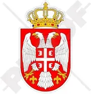 Serbia Serbian Lesser Coat of Arms Badge Crest 110mm (4.3") Vinyl Bumper-Helmet Sticker, Decal