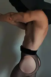 [D253] Male Model Showing Off Body To Viewer Fine Art Hunky Physique