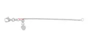 3" 14k 1.2mm ADJUSTABLE WHEAT White Gold Lobster Clasp Necklace Chain Extender