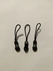 Zipper Pull Tab - Zip Puller -Zipper Slider Ends Pull (2) Black