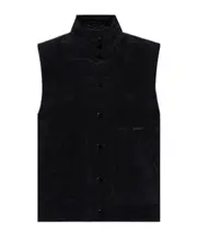 Dolce Gabbana Logo Patch Corduroy Jacket IT52,IT50 Black