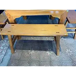 A1833 [家之家二手家具] 全新~ 台灣黃檜長椅 香檜 黃檜 檜木 長凳 椅寮 椅頭 椅凳