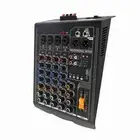 4 Channel Mixer 2 Stereo Professional Microphone Line Mixing Console 2BD