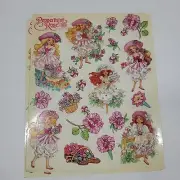 Vintage 1990s Peppermint Rose Forget Me Not Sticker Sheets 2 LOOK READ