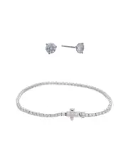 14K 4.00 ct. tw. Lab-Grown Diamond Studs & Bracelet Set