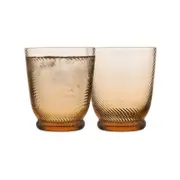4pc Ecology Aveline Glass Drinking Tumblers Set Marigold 280ml
