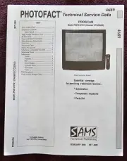 Sams Photofact 4689 Service Manual for Proscan PS27410YX1 (Chassis CTC203AX)