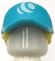 Lego New Bright Light Yellow Minifigure Hair Combo Hair with Hat Ponytail Part