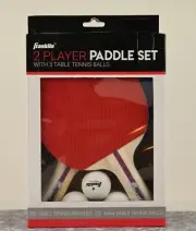 Franklin Ping Pong Table Tennis Paddles 2 Player Set Paddle with 3 Balls NEW