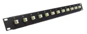 Ultra Spec Cables 12 Port LC Fiber Patch Panel Multimode (Loaded 1u) 19"