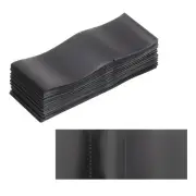 66x25mm PVC Perforated Shrink Bands, 250Pcs 0.05mm Thick Shrink Wrap, Black