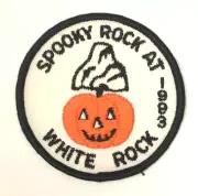 PATCH GSA Girl Scouts Spooky Rock at White Rock 1993 Jack-o-lantern Pumpkin