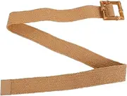 [Generic] Elastic Stretch Belt for Women Wide Boho Braided Dress Belt with Buckle Comfortable Fit for Casual and Formal Occasions Stylish Ethnic Design