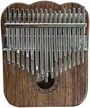Portable 34 Keys Chromatic Kalimba Thumb Piano, Children Enlightened Keyboard Music Instrument for Adults Beginner Children (Color : Black Walnut)