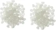 SUPVOX 2sets Luminous Pebbles Aquarium Rocks Fish Tank Decor Glowing Pebbles for Outdoor Courtyard 100pcs*2