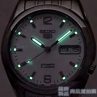 SEIKO 精工 SNK385K1手錶 盾牌5號 銀白面 夜光 星期 日期 自動上鍊 機械 男錶【澄緻精品】