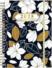 2025 Planner – Weekly and Monthly Planner 2025, from JAN 2025 to DEC 2025, 6.4" x 8.5" with Tabs, Flexible Hardcover, Thick Paper, Strong Twin-Wire Binding, Back Pocket, Inspirational Quotes ＆ Notes-5