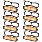 8x 12 LED Strobe Flashing Lights Grille Emergency Warning Beacon Hazard Lamp