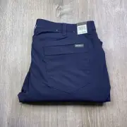 Eddie Bauer Fleece Lined Tech Pants Mens 38 X 30 Navy Blue Water Repellent NEW