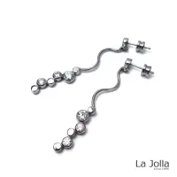 在飛比找momo購物網優惠-【La Jolla】璀璨愛戀 純鈦耳環(兩款)