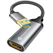 USB to HDMI Adapter 1080P@60Hz USB 3.0/2.0 Male to HDMI Female Multi-Display ...