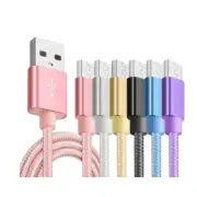 1M 2M 3M Braided USB Type C Data Charger Cable For Samsung Apple Xiaomi Oppo