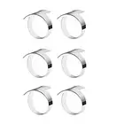 6 Pcs Napkin ,Circle Napkin Holder for Wedding Christmas Dinner Table9082