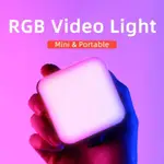 KINGMA RGB 視頻燈 LED 相機燈適用於 TIK TOK YOUTUBE 燈流可充電迷你照片燈填充照明