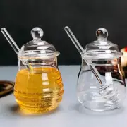 Bucket Dippers Glass Honey Jar Lightweight Fine Craftsmanship