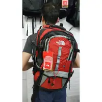在飛比找蝦皮購物優惠-Tnf背包品牌旅行,大容量55l紅色