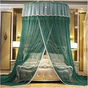 Mosquito Net, Effective Mosquito Net Tent Curtains, Dome Net Curtain, 360° Round Lace Canopy Princess Style Mosquito Net Bed Curtain, C (F)