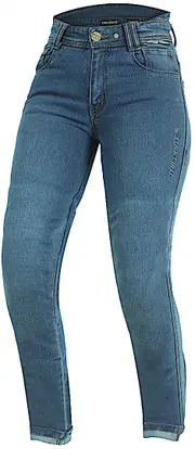 Trilobite Downtown Ladies Motorcycle Jeans, blue, Size 26 34 for Women