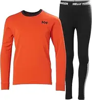 [Helly Hansen] Juniors & Kids HH LIFA Active Set Baselayer Lightweight 2-Layer Crewneck Thermal Baselayer Set