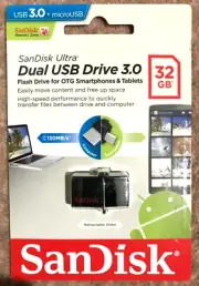 SANDISK ULTRA DUAL USB DRIVE 3.0 32G USB 3.0/ MICRO USB DUAL INTERFACE