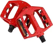 [Toddmomy] 1 Pair Aluminium Alloy Pedal Road Bike Pedals Se Bike Parts Kids Bike Pedals Bike Accessory Bike Part Replacement Folding Bike Pedals Bicycle Pedals Accessories Chain Red