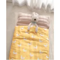 在飛比找momo購物網優惠-【Juho deco】兒童抗敏防蹣睡袋-小鴨寶寶(睡袋 露營