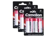 3x 2pc Camelion Alkaline D LR20 AM1 1.5V Battery Power Cylindrical Batteries