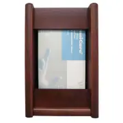 Wooden Mallet 1 Pocket Glove and Tissue Box Holder in Mahogany
