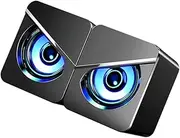 ARTIBETTER 1 Pair Desktop Computer Speakers -Powered Loudspeaker Box Dual Speaker Design Compact for Home Office Use